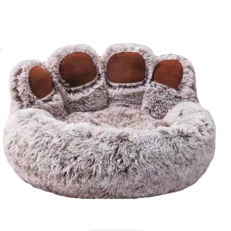 Luxurious Fluffy Dog Bed - Large Pet Sofa for Dogs and Cats, Cozy Kennel Mat with Breathable Design