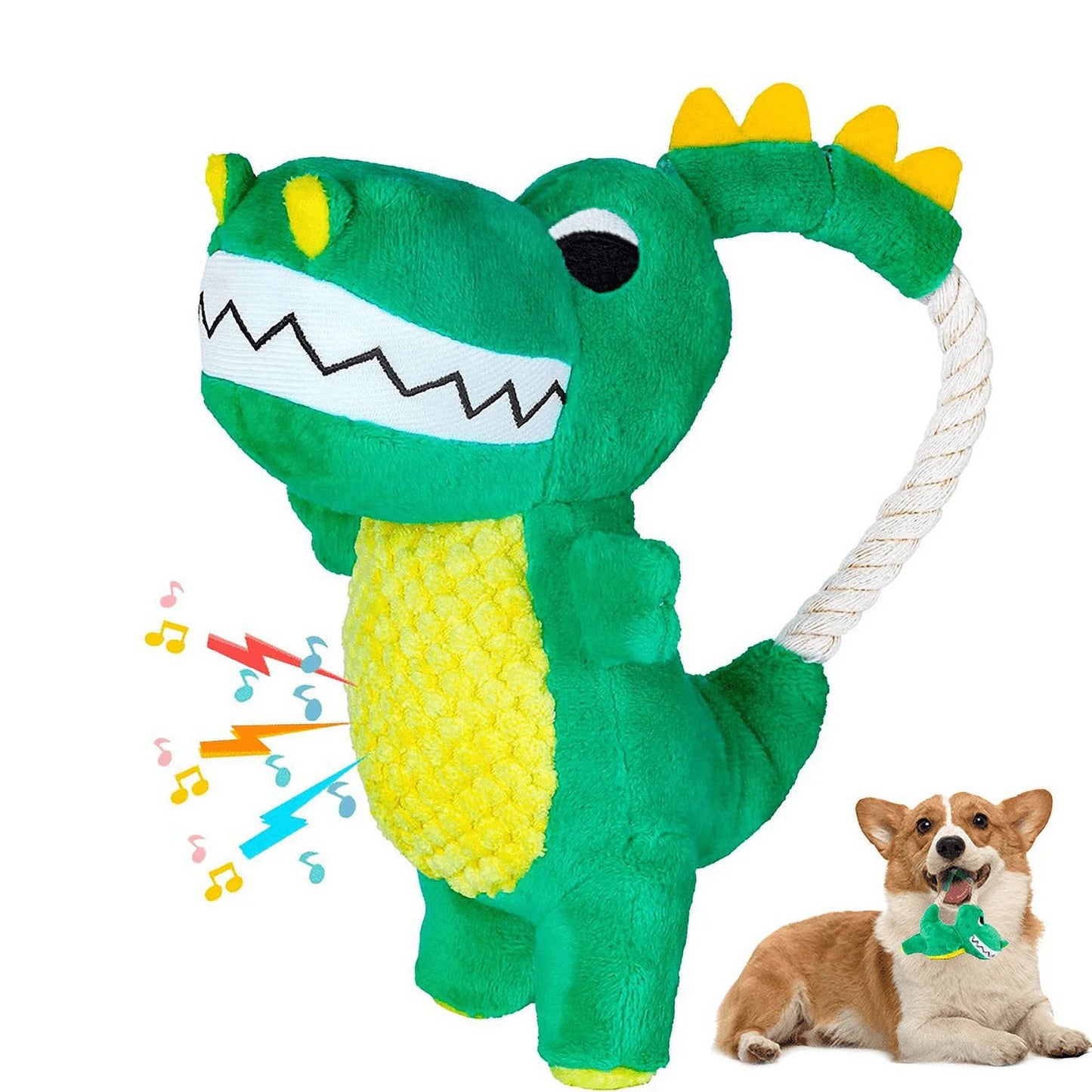 Durable Plush Squeaky Dog Toys for All Breeds - Ideal Chew Toys for Puppies and Adult Dogs
