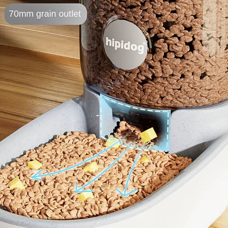 Cat Water Dispenser Automatic Dog Cat Feeder and Water Dispenser Gravity Food Feeder Large Capacity 4L Pet Drinking Waterer