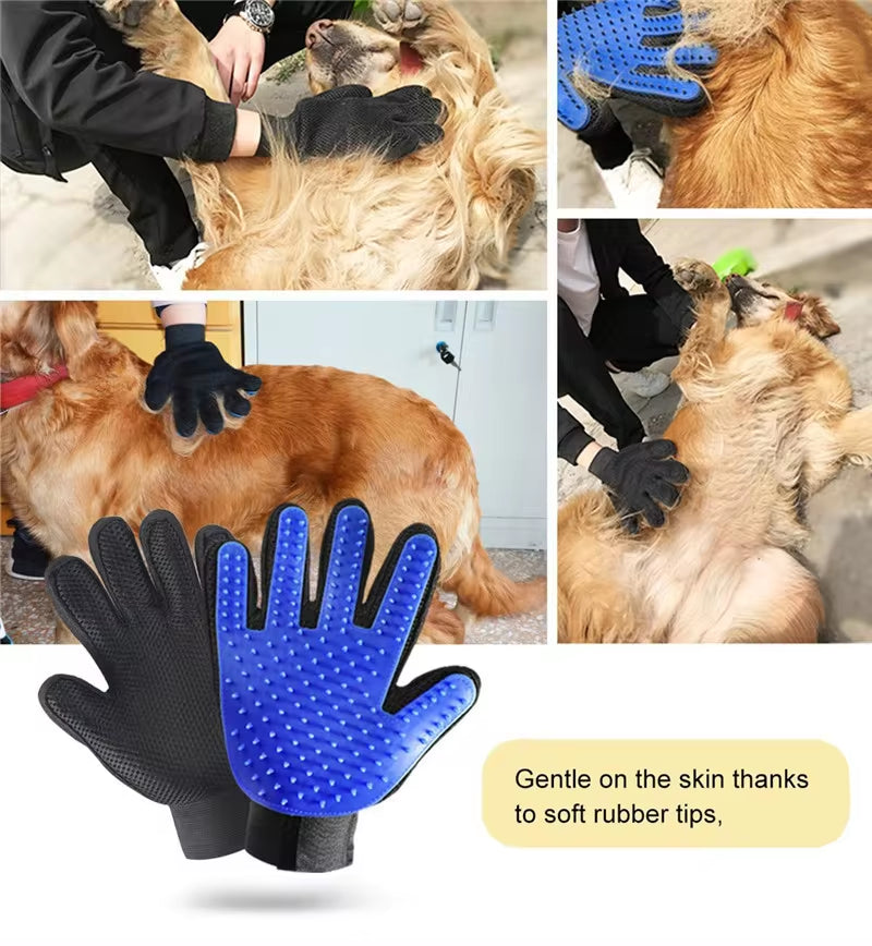 Premium NONOR Silicone Pet Bath Brush & Grooming Glove for Dogs and Cats - Massage & Hair Removal Tool