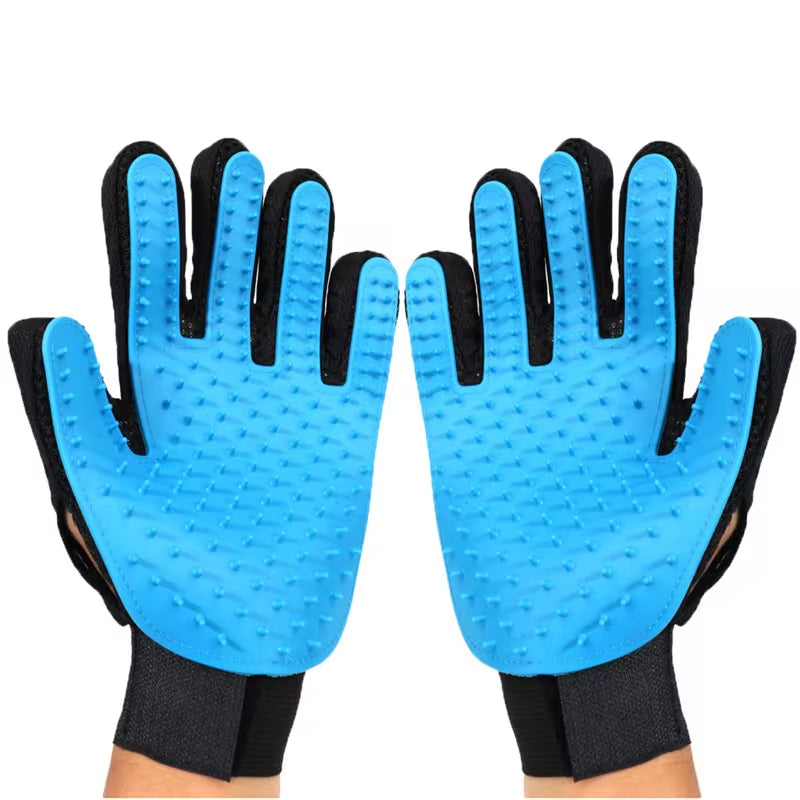 Premium NONOR Silicone Pet Bath Brush & Grooming Glove for Dogs and Cats - Massage & Hair Removal Tool