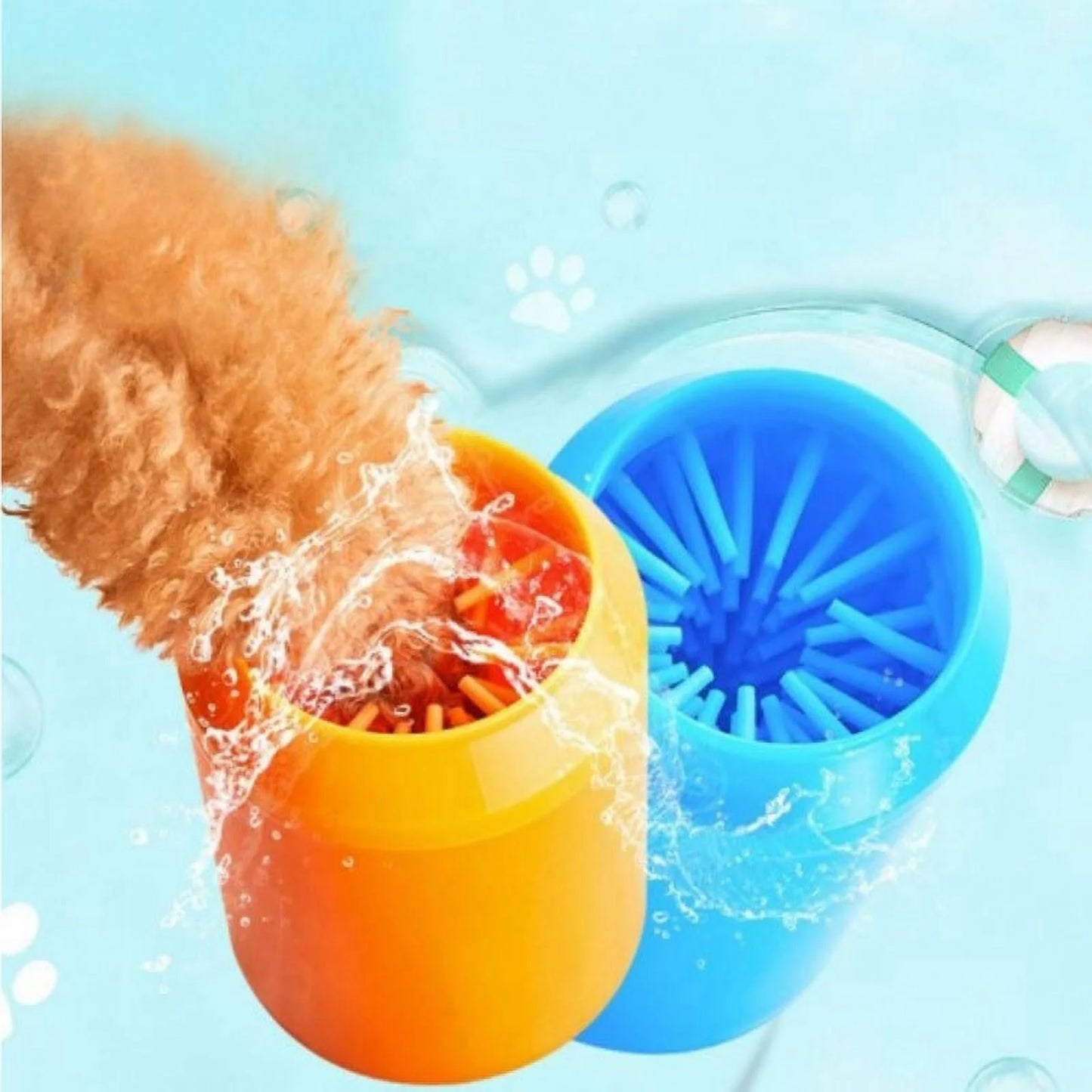 Dog Paw Cleaner Soft Gentle Silicone Portable Pet Foot Washer Cup Paw Clean Brush Quickly Washer