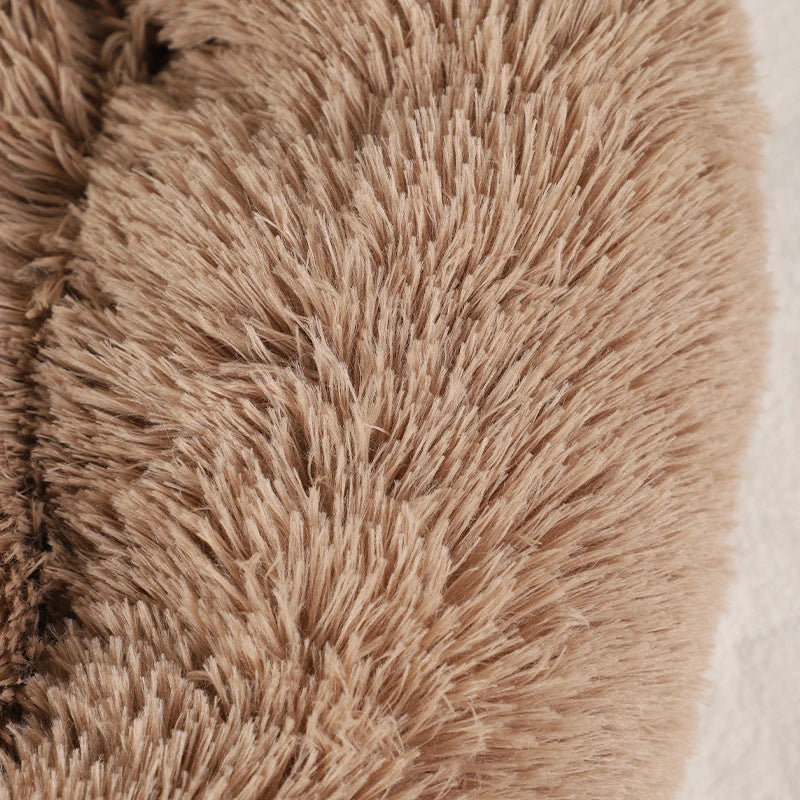 Luxurious Fluffy Dog Bed - Large Pet Sofa for Dogs and Cats, Cozy Kennel Mat with Breathable Design