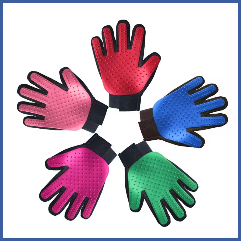 Premium NONOR Silicone Pet Bath Brush & Grooming Glove for Dogs and Cats - Massage & Hair Removal Tool