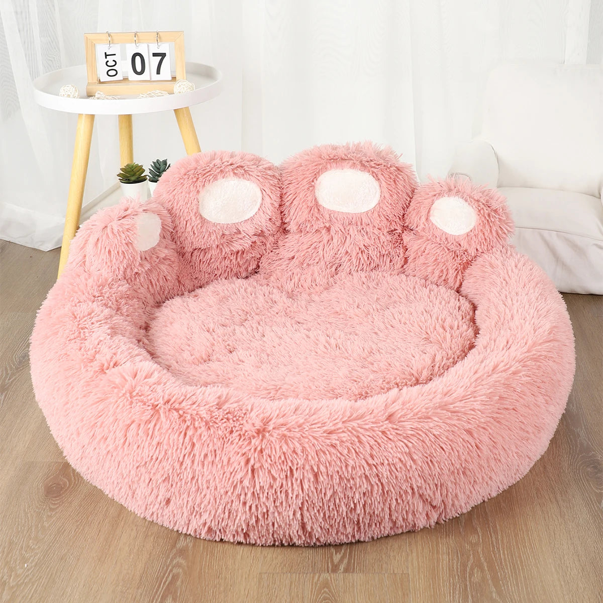 Luxurious Fluffy Dog Bed - Large Pet Sofa for Dogs and Cats, Cozy Kennel Mat with Breathable Design