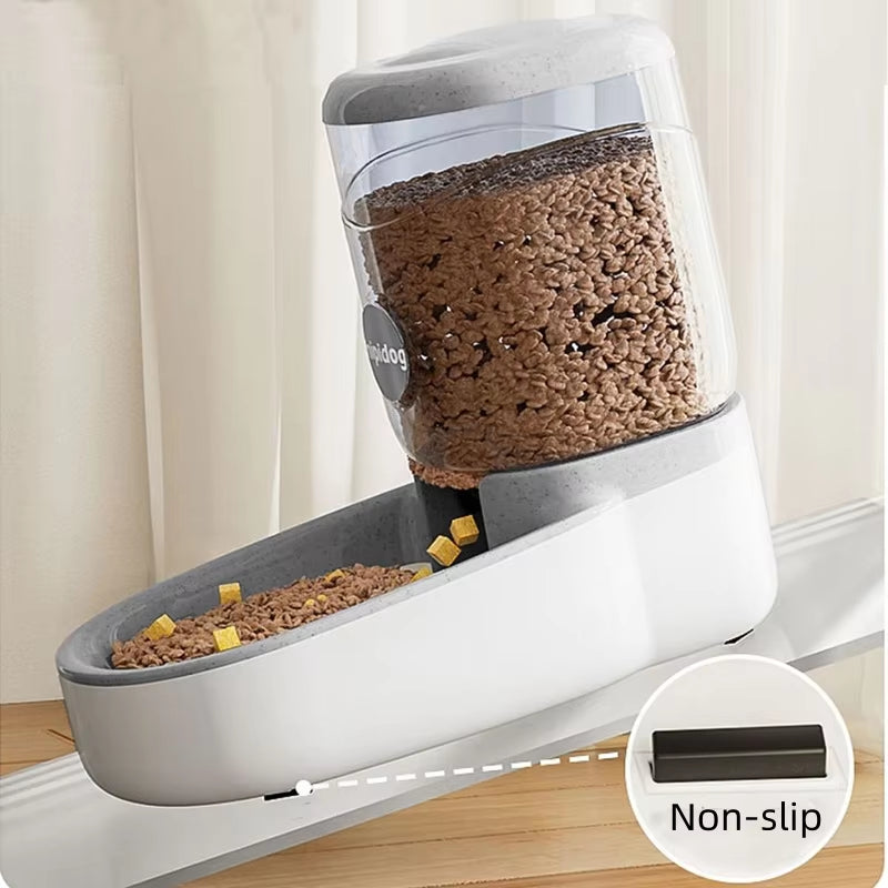 Cat Water Dispenser Automatic Dog Cat Feeder and Water Dispenser Gravity Food Feeder Large Capacity 4L Pet Drinking Waterer
