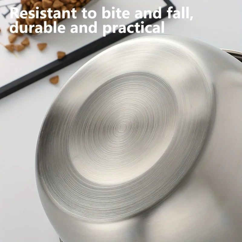 Premium Large Stainless Steel Dog Bowls - Durable and Stylish Feeding Solution for All Breeds