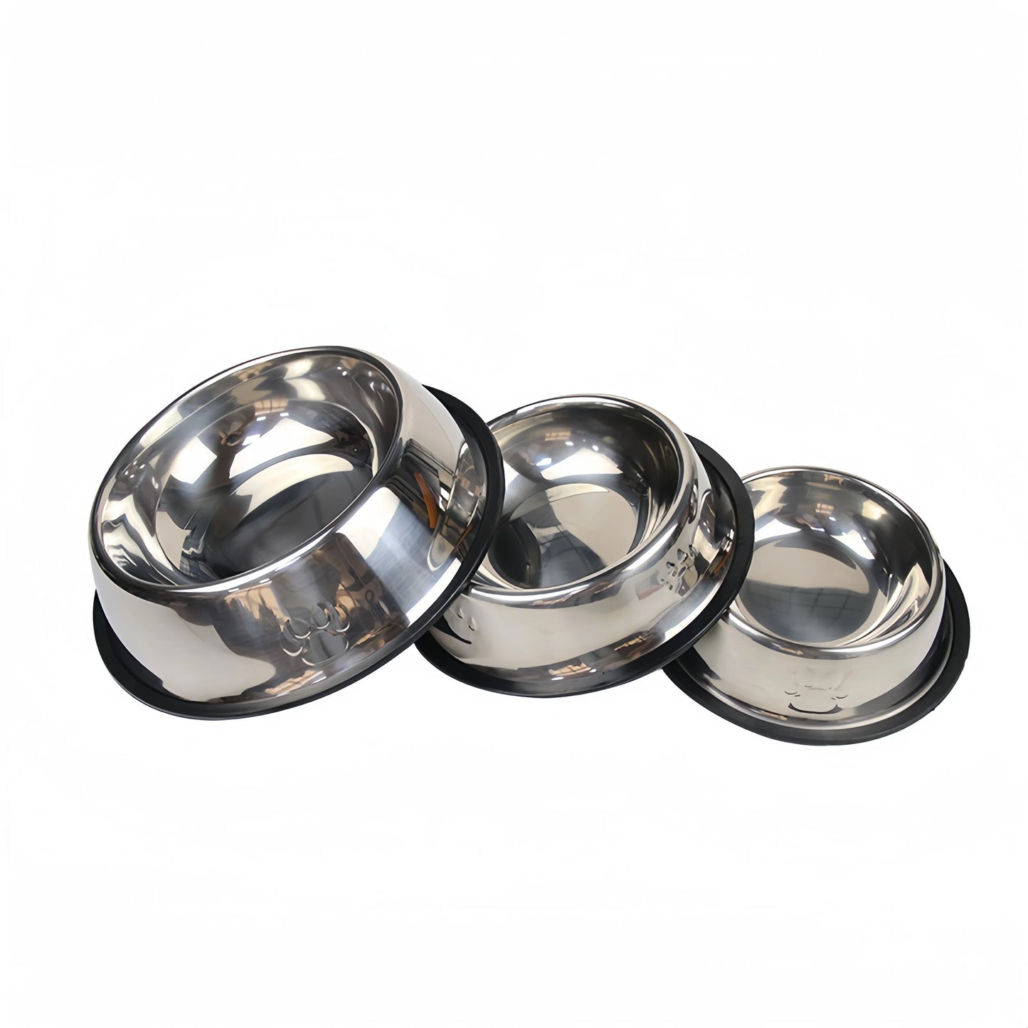 Premium Stainless Steel Pet Feeding Bowl for Dogs and Cats - Durable, Hygienic, and Available in 6 Sizes