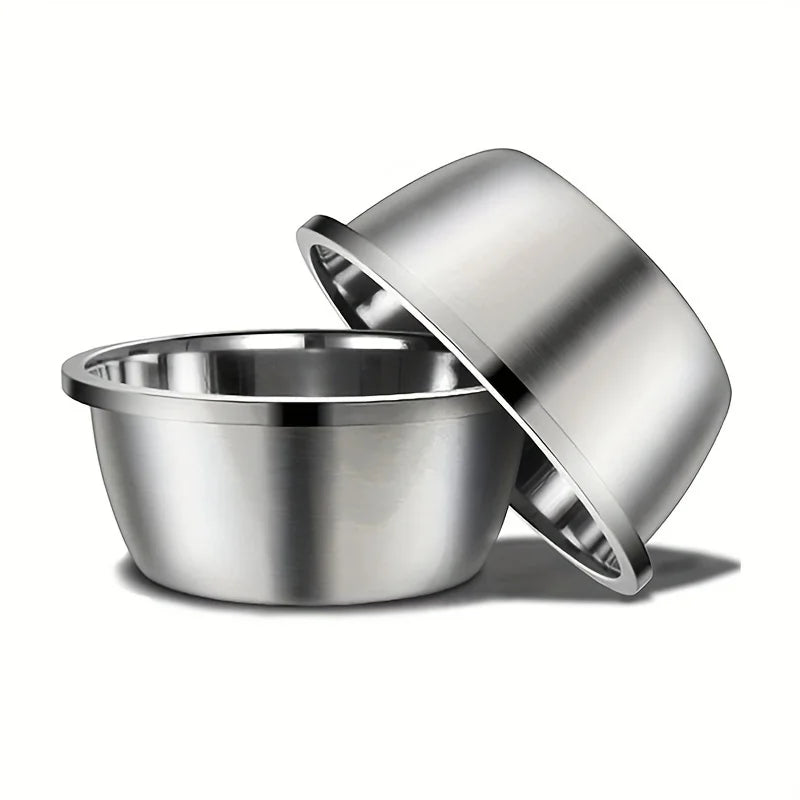 Premium Large Stainless Steel Dog Bowls - Durable and Stylish Feeding Solution for All Breeds