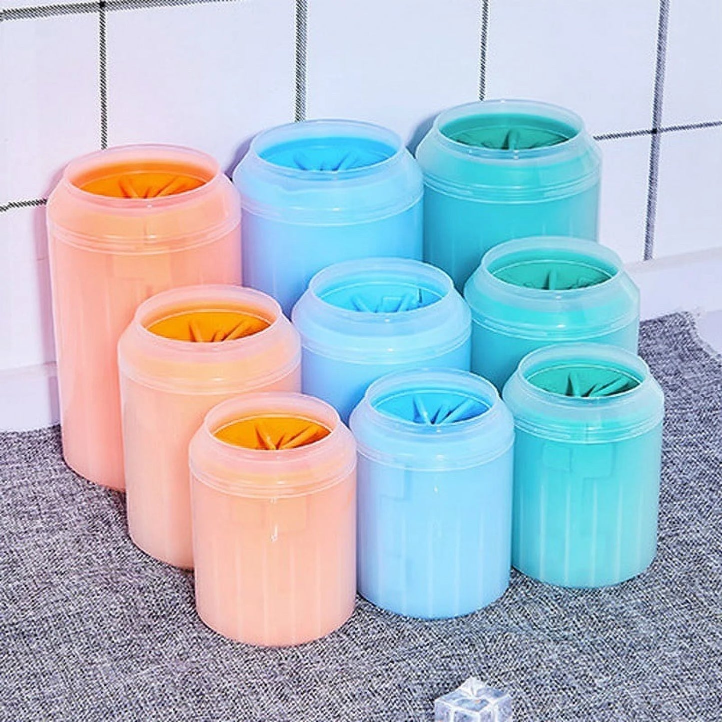 Dog Paw Cleaner Soft Gentle Silicone Portable Pet Foot Washer Cup Paw Clean Brush Quickly Washer