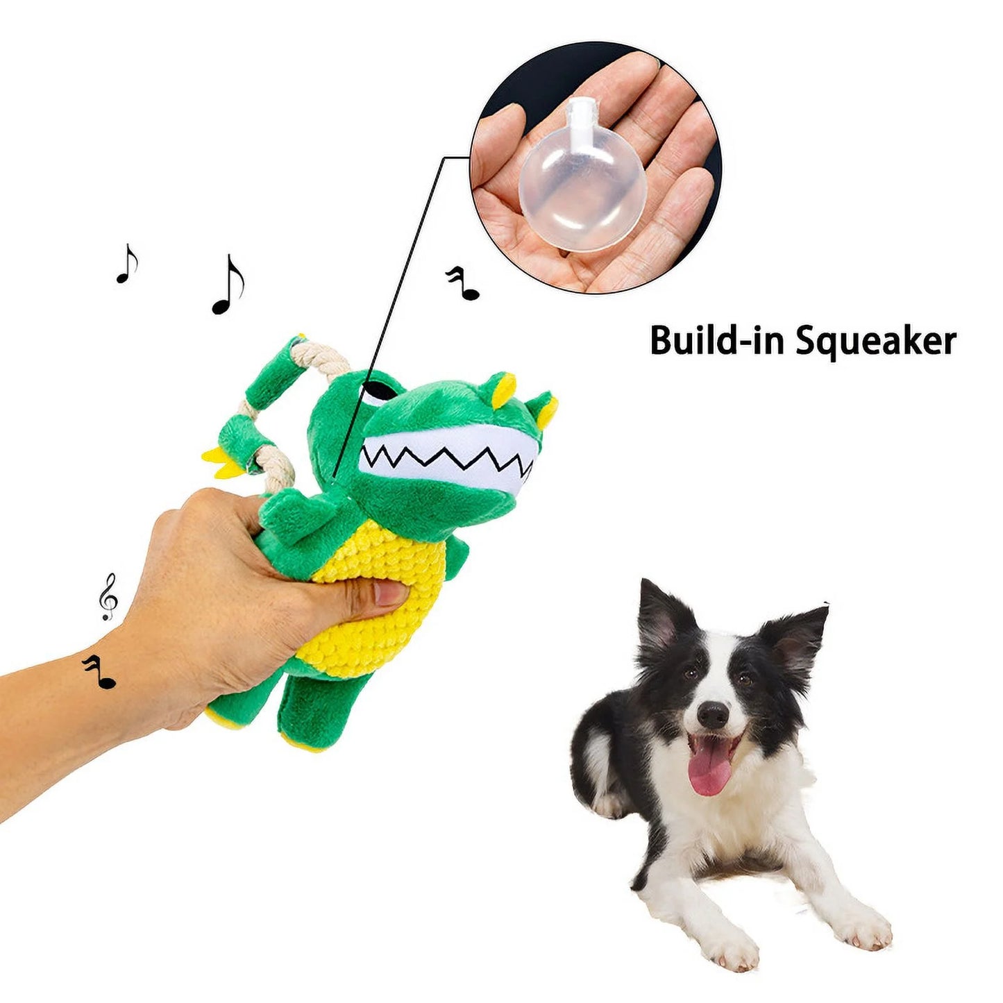Durable Plush Squeaky Dog Toys for All Breeds - Ideal Chew Toys for Puppies and Adult Dogs