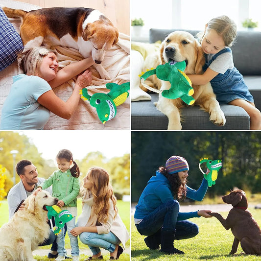 Durable Plush Squeaky Dog Toys for All Breeds - Ideal Chew Toys for Puppies and Adult Dogs