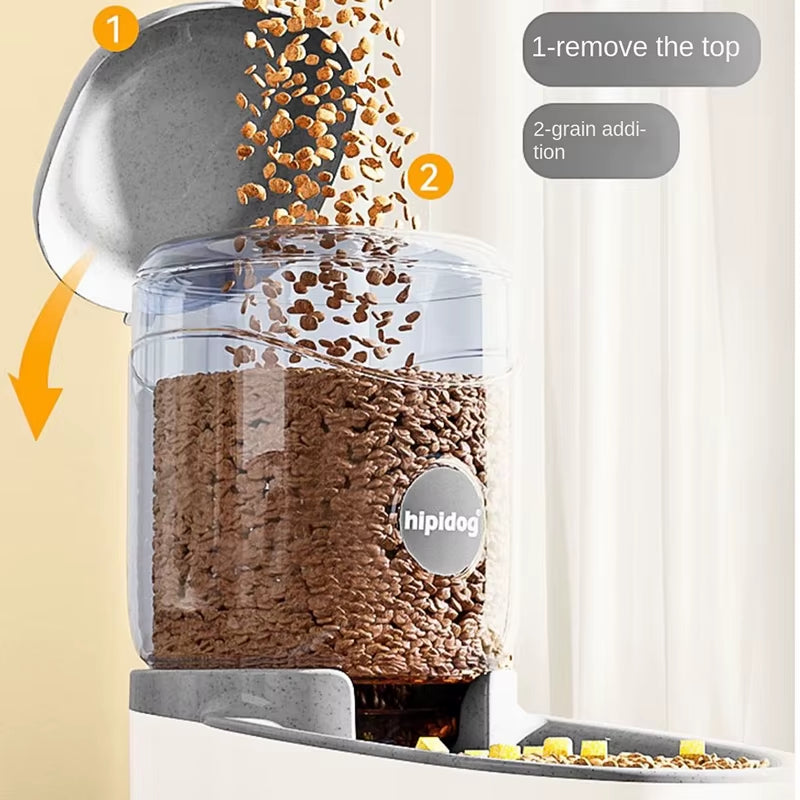 Cat Water Dispenser Automatic Dog Cat Feeder and Water Dispenser Gravity Food Feeder Large Capacity 4L Pet Drinking Waterer