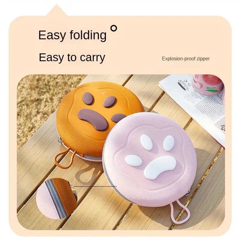 Foldable 2-in-1 Silicone Travel Dog Bowl - The Ultimate Portable Solution for Feeding and Hydration