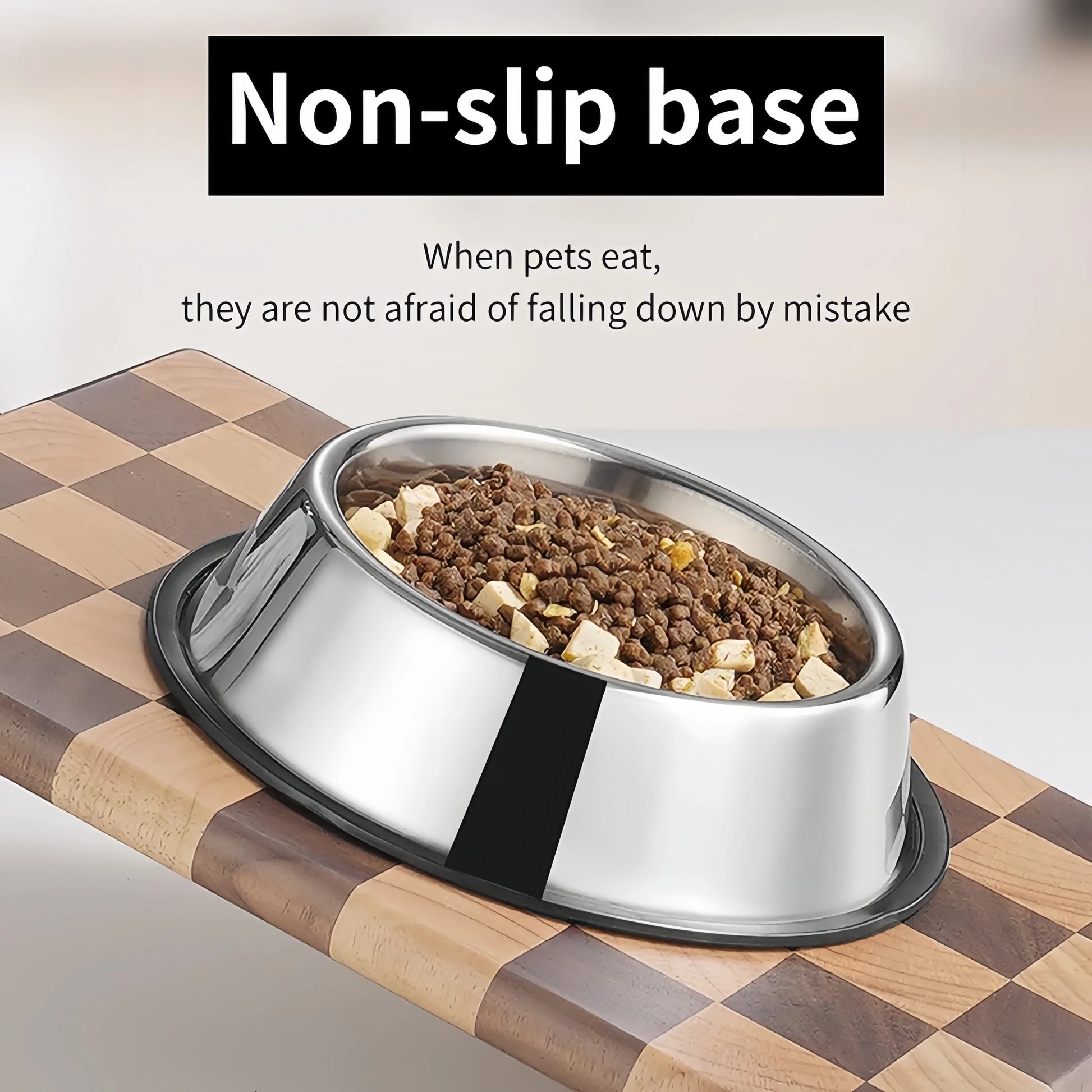 Premium Stainless Steel Pet Feeding Bowl for Dogs and Cats - Durable, Hygienic, and Available in 6 Sizes