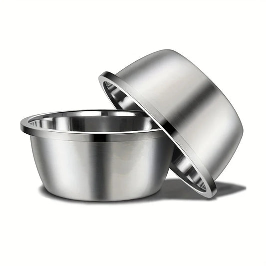 Premium Large Stainless Steel Dog Bowls - Durable and Stylish Feeding Solution for All Breeds