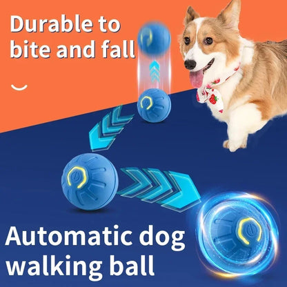 Smart Dog Toy Ball Electronic Interactive Pet Toy Moving Ball USB Automatic Moving Bouncing for Puppy Birthday Gift Cat Products