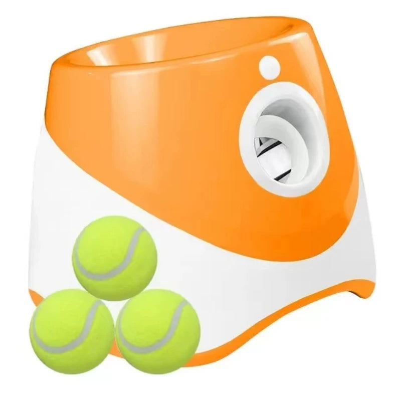 Automatic Dog Tennis Launcher - Fun Interactive Fetch Toy with Rechargeable Catapult for Endless Playtime