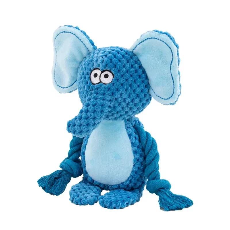 Durable Plush Chew Toy for Small Dogs - Bite-Resistant Design with Interactive Squeaker for Puppies and Pets