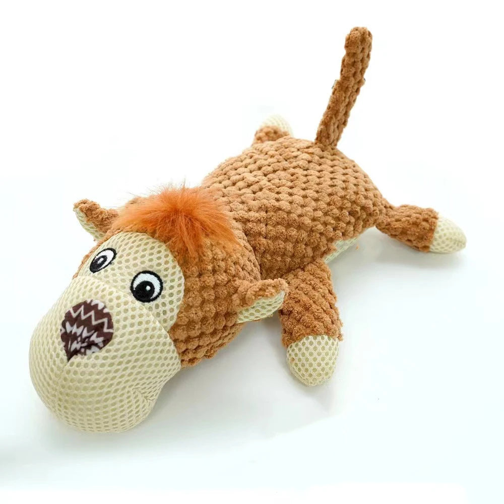 Pet Dog Toy for Large Dogs Cute Plush Squeak Stuffed Toys Fleece Durable Chewing Cute Soft Toy Pet Molar Toy Dog Accessories