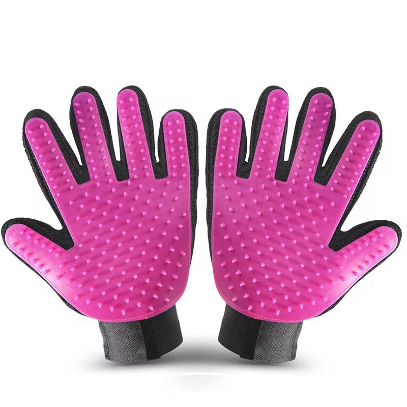 Premium NONOR Silicone Pet Bath Brush & Grooming Glove for Dogs and Cats - Massage & Hair Removal Tool